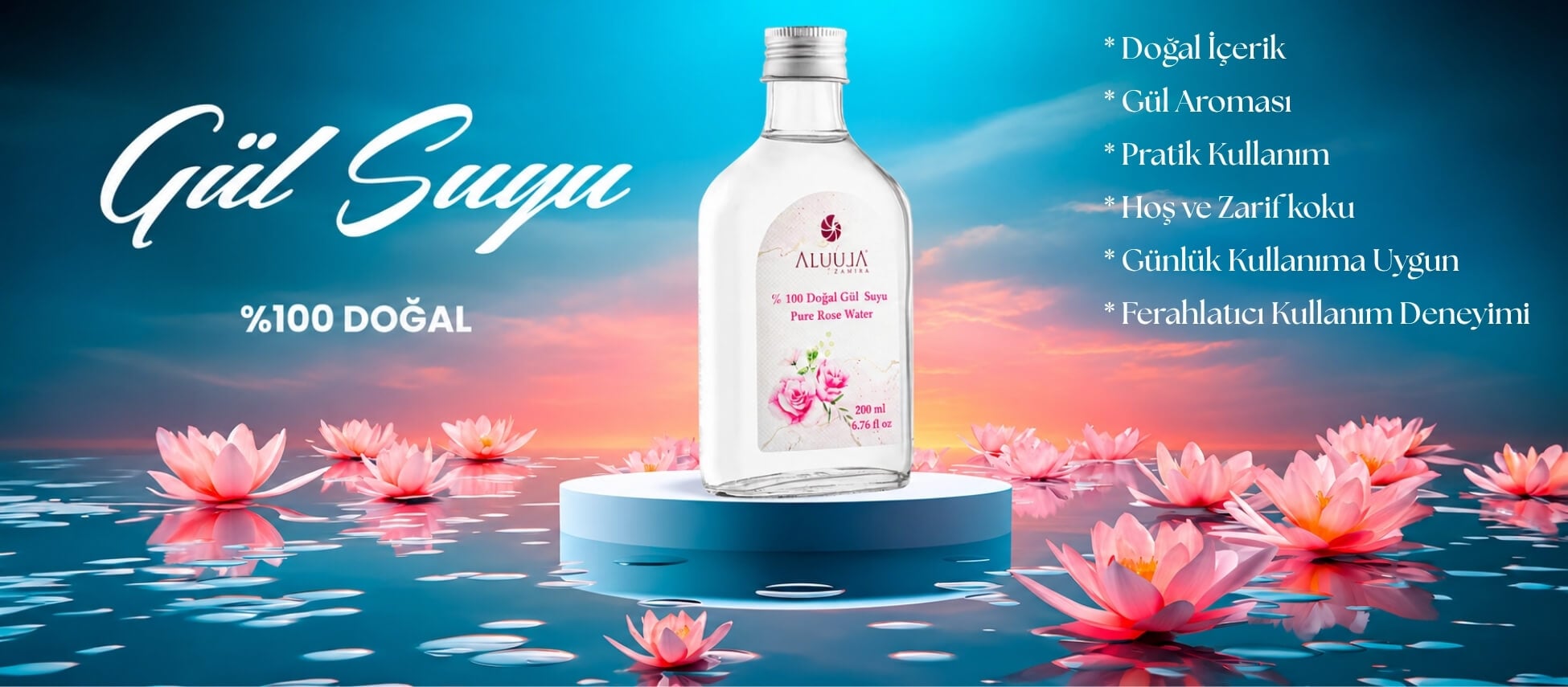 Doğal Gül Suyu