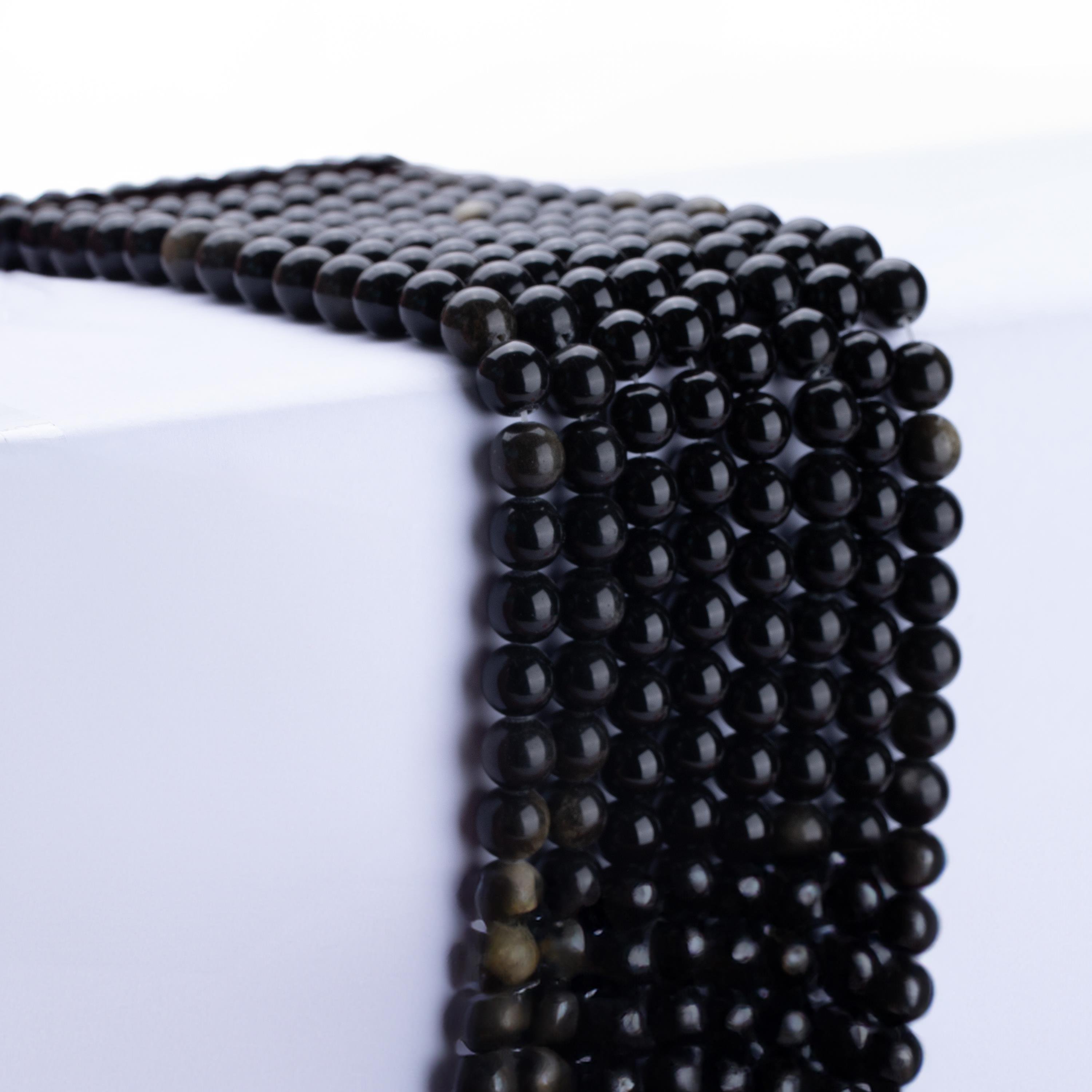 Obsidyen Doğal Taş Dizi 6mm