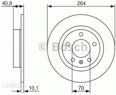 (0986479715) ARKA FREN DISKI TEK GLY (GIULIETTA)-BOSCH-ALFA