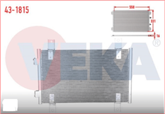 (43-1815)KONDANSER 2002 DUCATO II BOXER II JUMPER II (CDN-FI013)-VEKA-FIAT