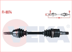 (FI-8074)AKS MILI KOMPLE(SOL)IC LALESI TAKILI(407)1.3 FIORINO(DS-FI069)-VEKA-FIAT