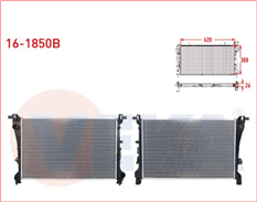 (16-1850B)SU RADYATORU BRAZING 500L 0.9 - 1.3 MJT - 1.4i - 1.6 MJT 2012--VEKA-FIAT