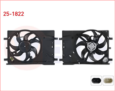 (25-1822)ELEKTROFAN(FM-FI021)1.4 GRANDE PUNTO(FM-FI021)-55700341-52217935-VEKA-FIAT