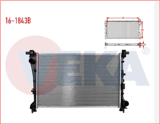 (16-1843B)SU RADYATORU BRAZING EGEA 1.3 MJT - 1.6 MJT 16v M-T AC+ - 2015--VEKA-FIAT