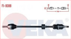 (FI-8088)KOMPLE AKS SAG ON (IC AKS KAFASI TAKILI) EGEA 1.4 16v M-T UZUNLUK 675mm 2015- (DS-FI079)-VEKA-FIAT