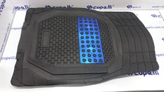 PASPAS UNIVERSAL ZUMRUT SIYAH KROM-MAVI 3D HAVUZLU 5 PARCA-PUGA-GENEL