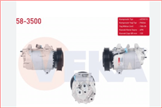 KLIMA KOMPRESORU 6PK 125mm NISSAN QASHQAI (J10) 1.5 DCI 2007-2014/ MEGANE II 1.5 DCI 2002-2008/ MEG-VEKA-RENAULT