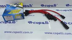 (3163PK)BUJI+BOBIN KABLO SETI (PERFORMANS-KIRMIZI) 8mm) 131 1.6 EDKS-HELLUX-TOFAS