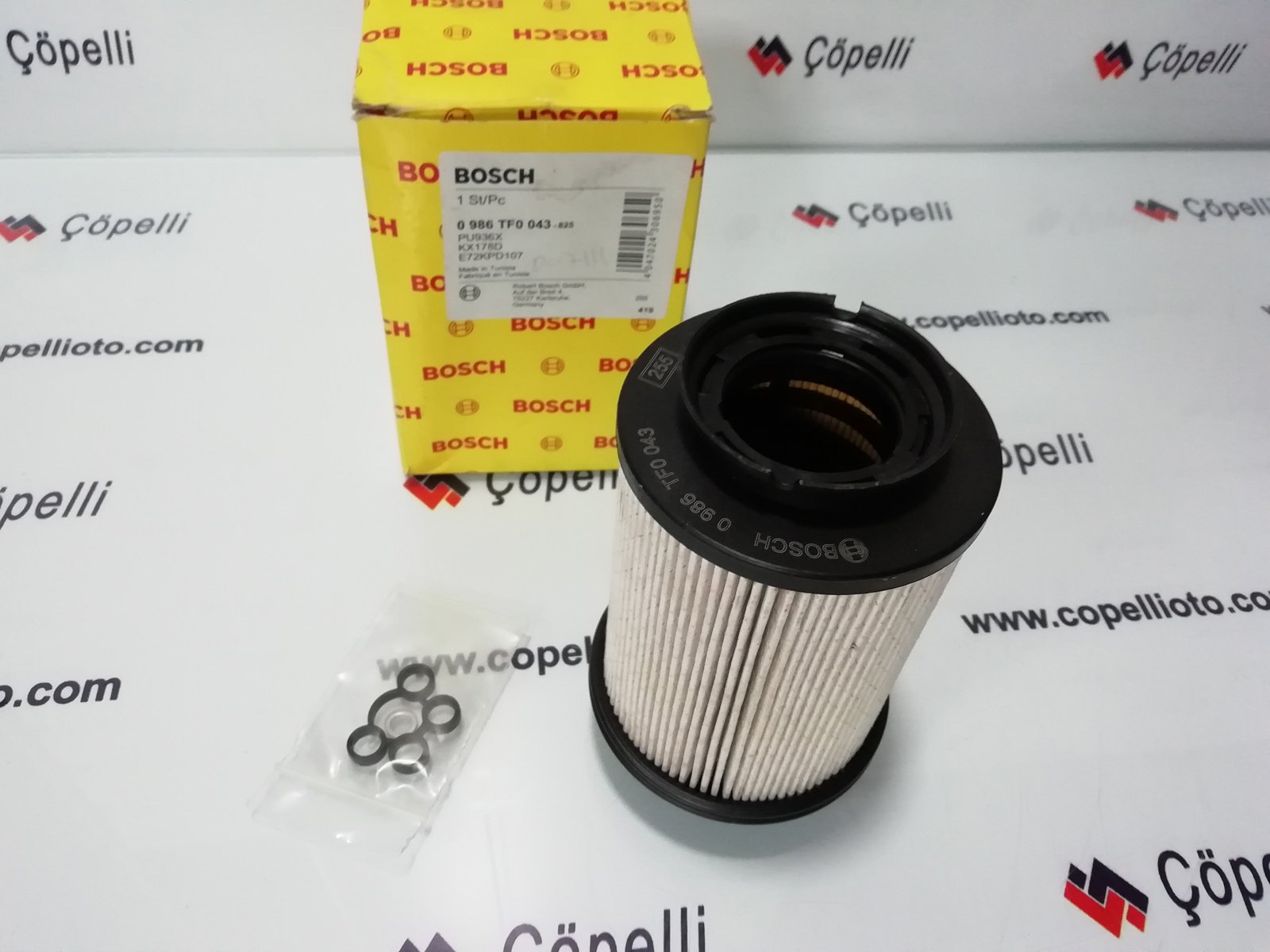 0986TF0043 - YAKIT FILTRESI 1457431715 GOLF V CADDY AUDI A3 1.9TDI 1K0127434 / BOSCH