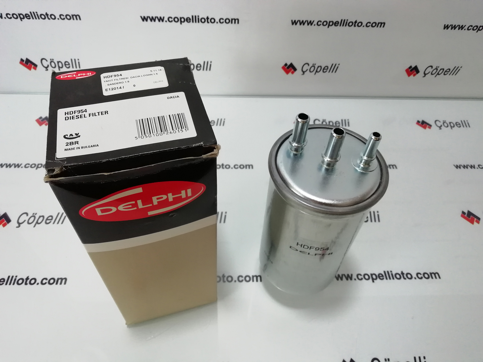 HDF954 - YAKIT FILTRESI  DACIA LOGAN 1.5 , SANDERO 1.5 164002137 7701478547 164000884 / DELPHI