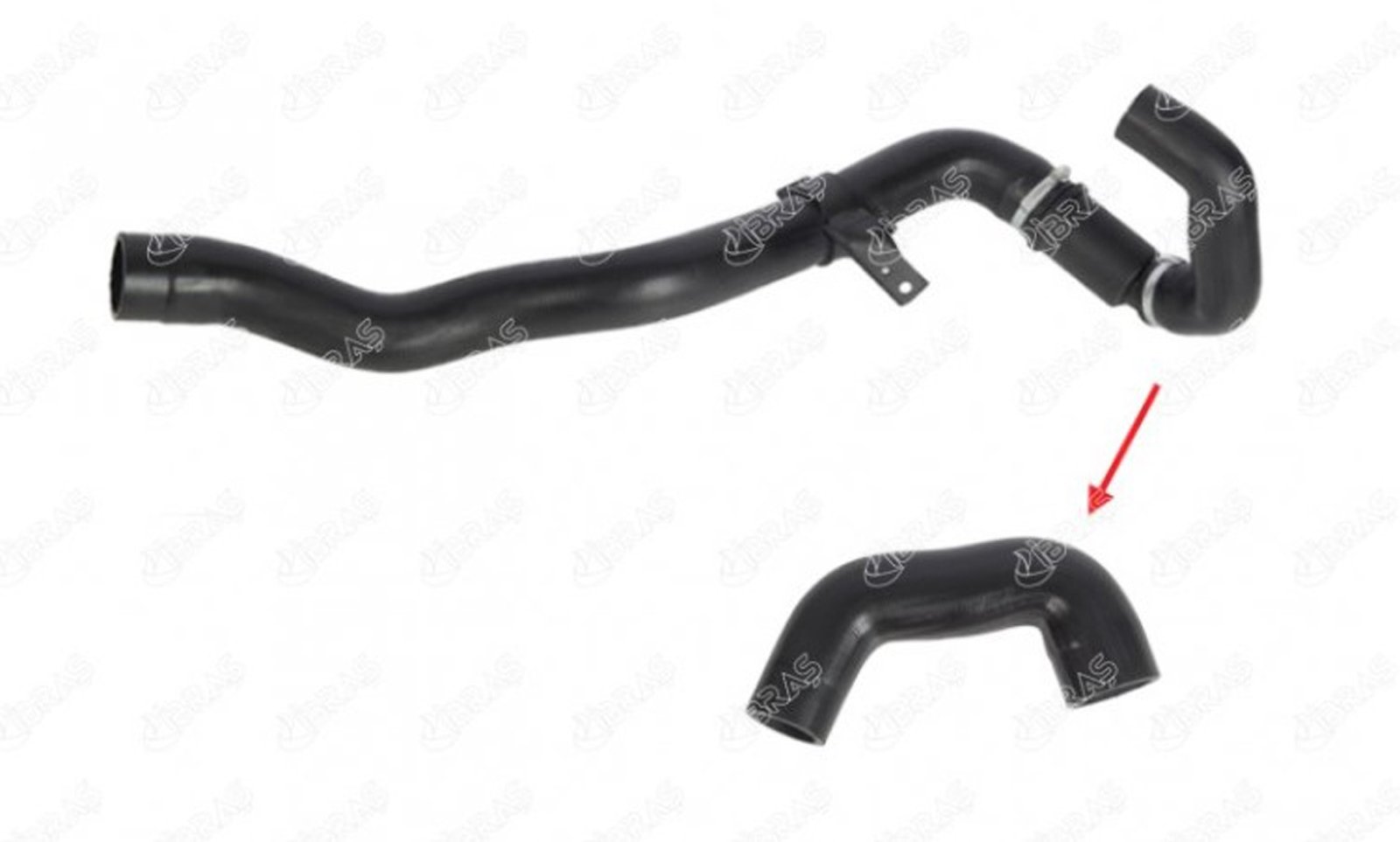 IBRAS-11177 - TURBO HORTUMU KUCUK PLASTIK PARCA HARIC SANDERO I 1.5 DCI DACI LOGAN I 8200921758 8200459060 / IBRAS