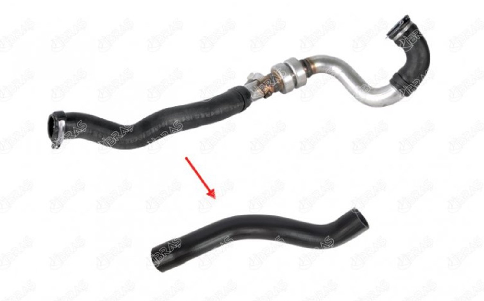 IBRAS-11179 - TURBO HORTUMU BUYUK MET.PRC.YOK DUSTER 1.5 DCI LOGAN I SANDERO I 8200598006 / IBRAS