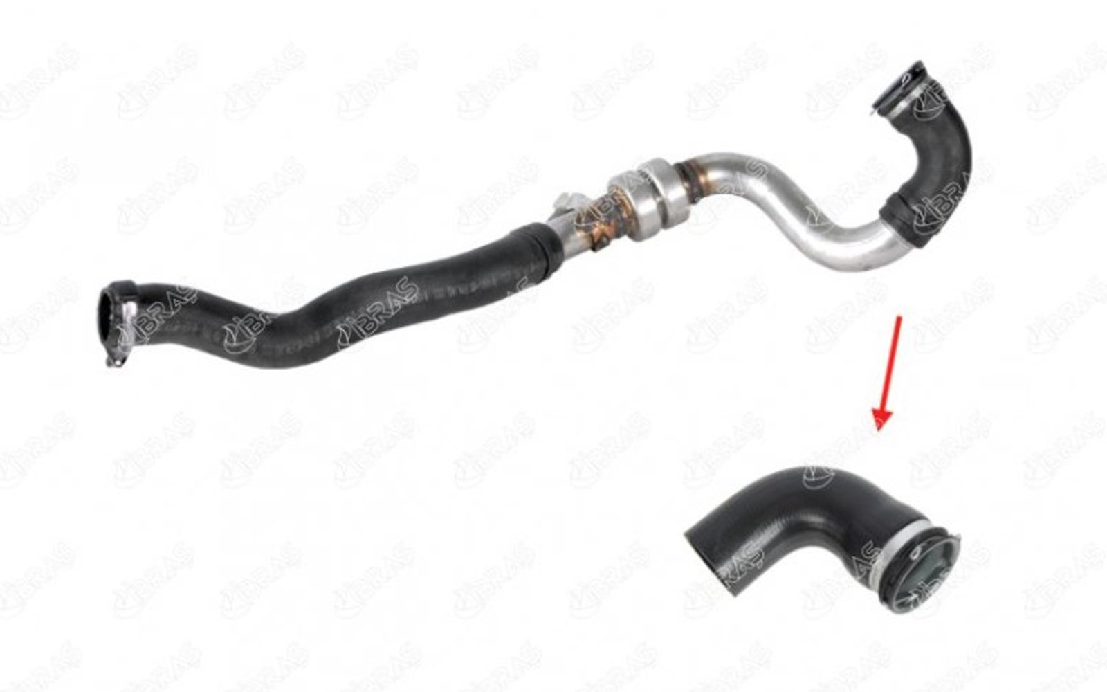 IBRAS-11180 - TURBO HORTUMU KUCUK MET.PRC.YOK DUSTER 1.5 DCI LOGAN I SANDERO I 8200598006 / IBRAS