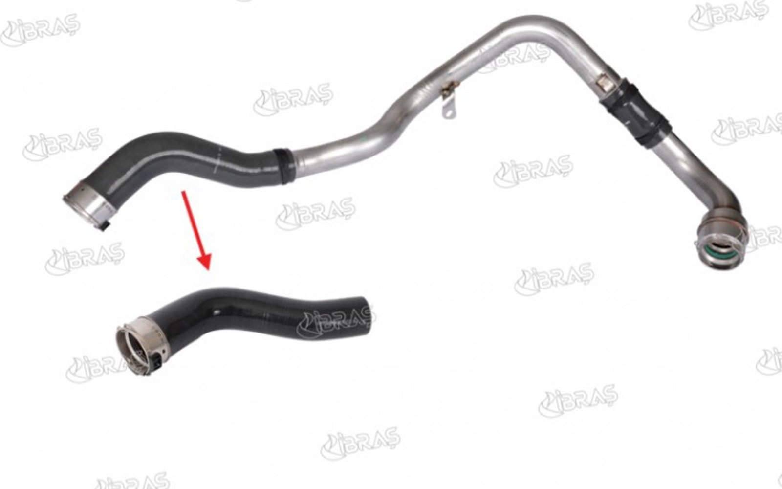 IBRAS-11198 - TURBO HORTUMU METAL BORU HARIC DUSTER 1.5 DCI 144608245R / IBRAS