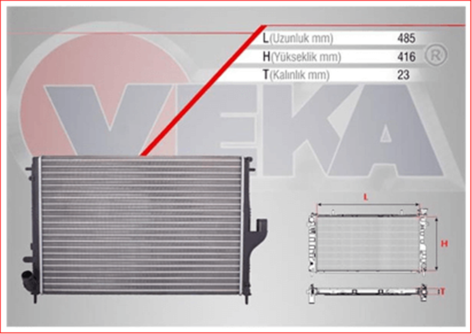 VEKA-16-3538 - SU RADYATORU MEKANIK DUSTER 1.5 DCI (K9K 796) M-T AC+/- 85 HP 2010--VEKA-DACIA / VEKA
