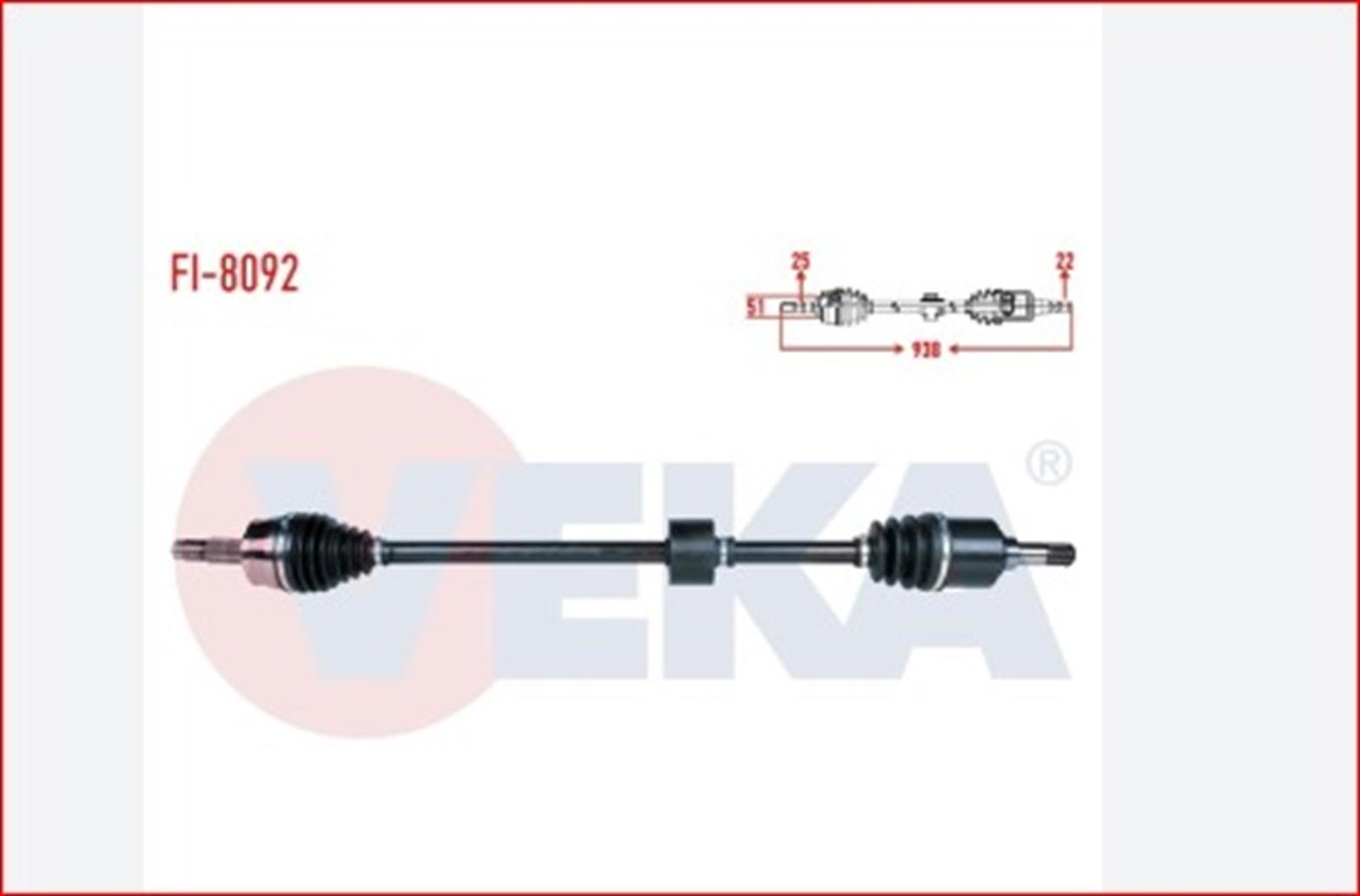 46308112V - (FI-8092)KOMPLE ON AKS, SAG STILO (192) 1.6 16V M-T UZUN (DS-FI087)(46307989 46308034 46308115) / VEKA
