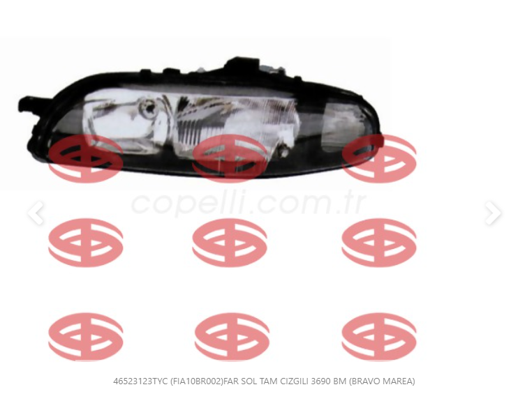 46523123TYC - (FIA10BR002)FAR SOL TAM CIZGILI 3690 BM (BRAVO MAREA)-TYC-FIAT / TYC