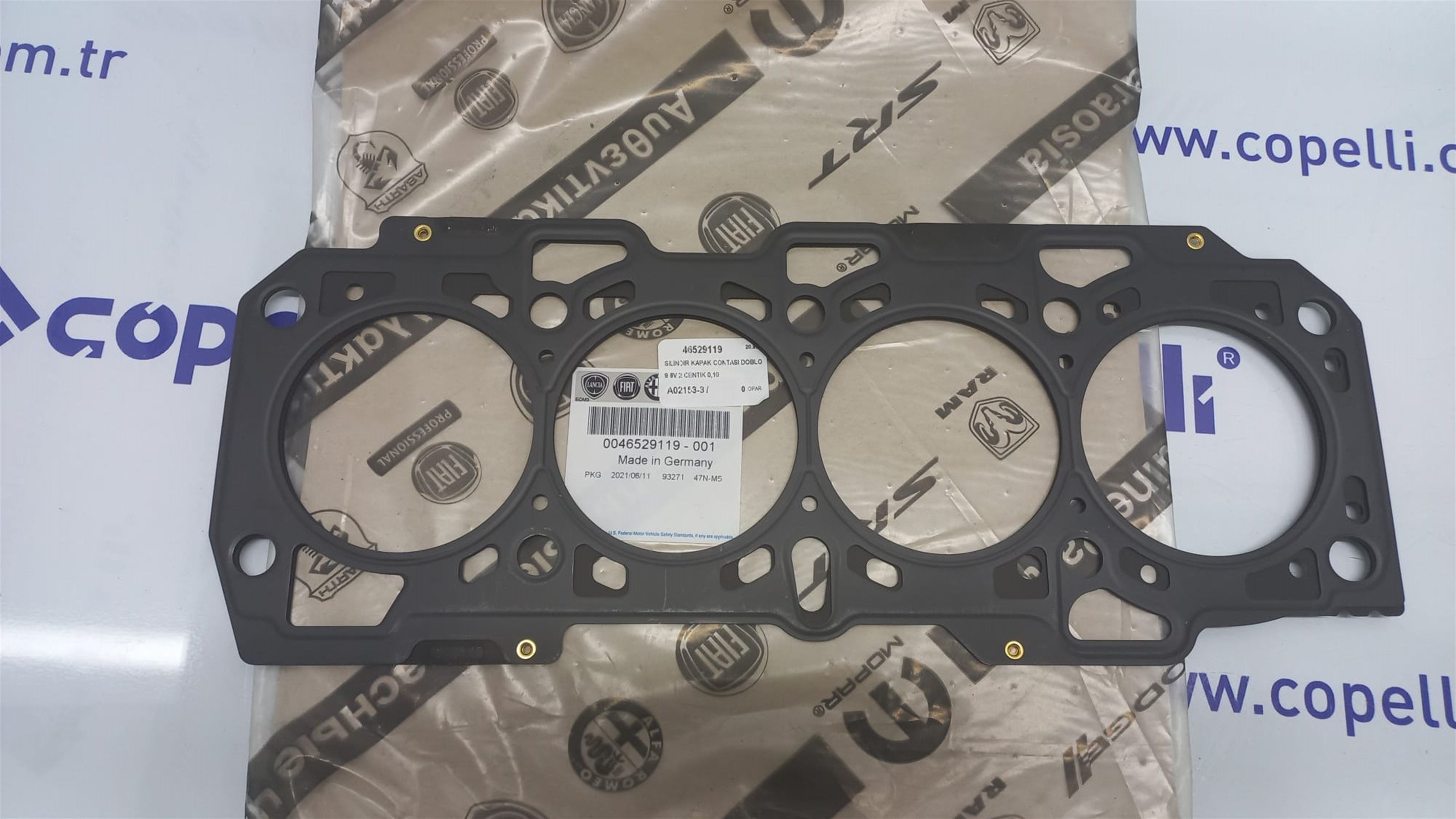 46529119 - SILINDIR KAPAK CONTASI DOBLO 1.9 8V 2 CENTIK 0,10 / OPAR