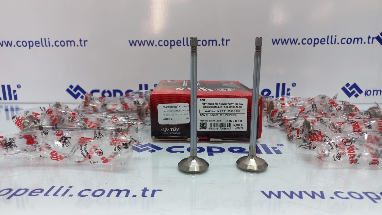 504069199WTK - (146E013550-1) EMME-EGZOS SUBAP TK. DUCATO 2.3 MULTIJET 120 16V COMMONRAIL(F1AE0481D) 504069199 / WAX