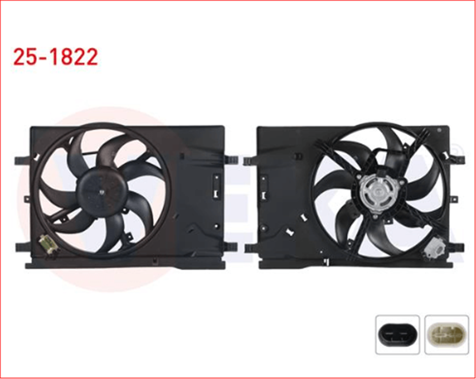 52017371V - (25-1822)ELEKTROFAN(FM-FI021)1.4 GRANDE PUNTO(FM-FI021)-55700341-VEKA-FIAT / VEKA