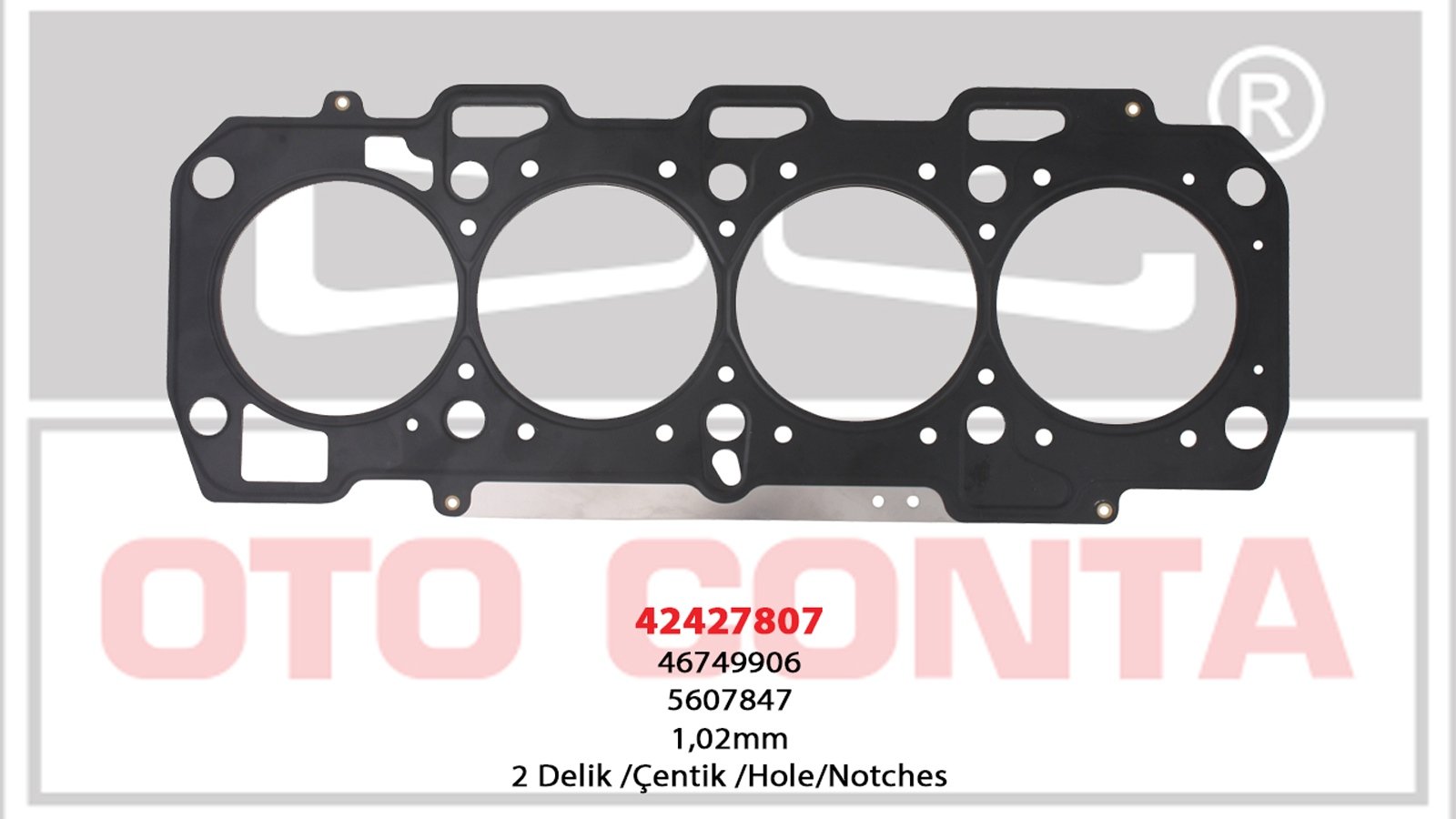 55202011-O - (42427807) 1.9 JTD DOBLO S.K.C. 2 DELIK MLS COK KATLI CELIK 1,02 MM / OTOCONTA