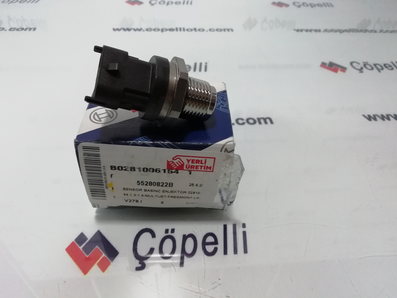 55280822B - SENSOR BASINC ENJEKTOR 0281006164 1.3-1.6-MULTIJET-FREEMONT-LINEA-DOBLO-BRAVA-FIORINO / BOSCH