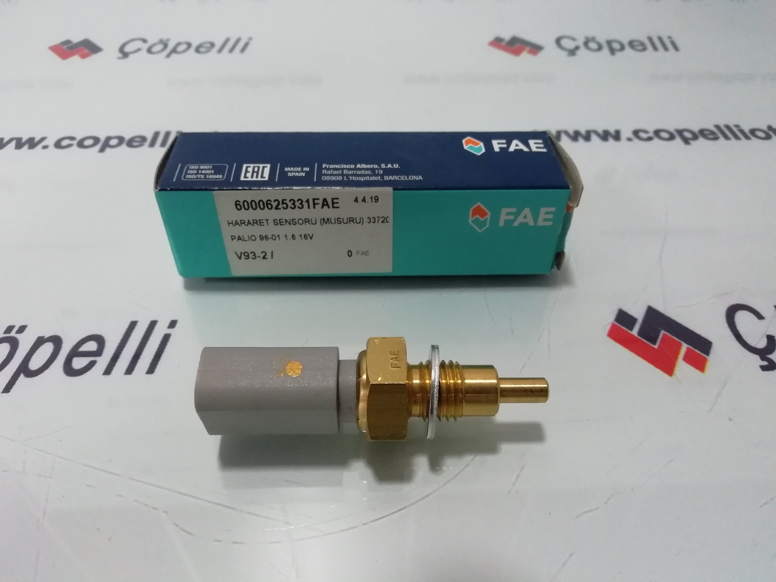 6000625331FAE - HARARET SENSORU (MUSURU) 33720 PALIO 96-01 1.6 16V / FAE
