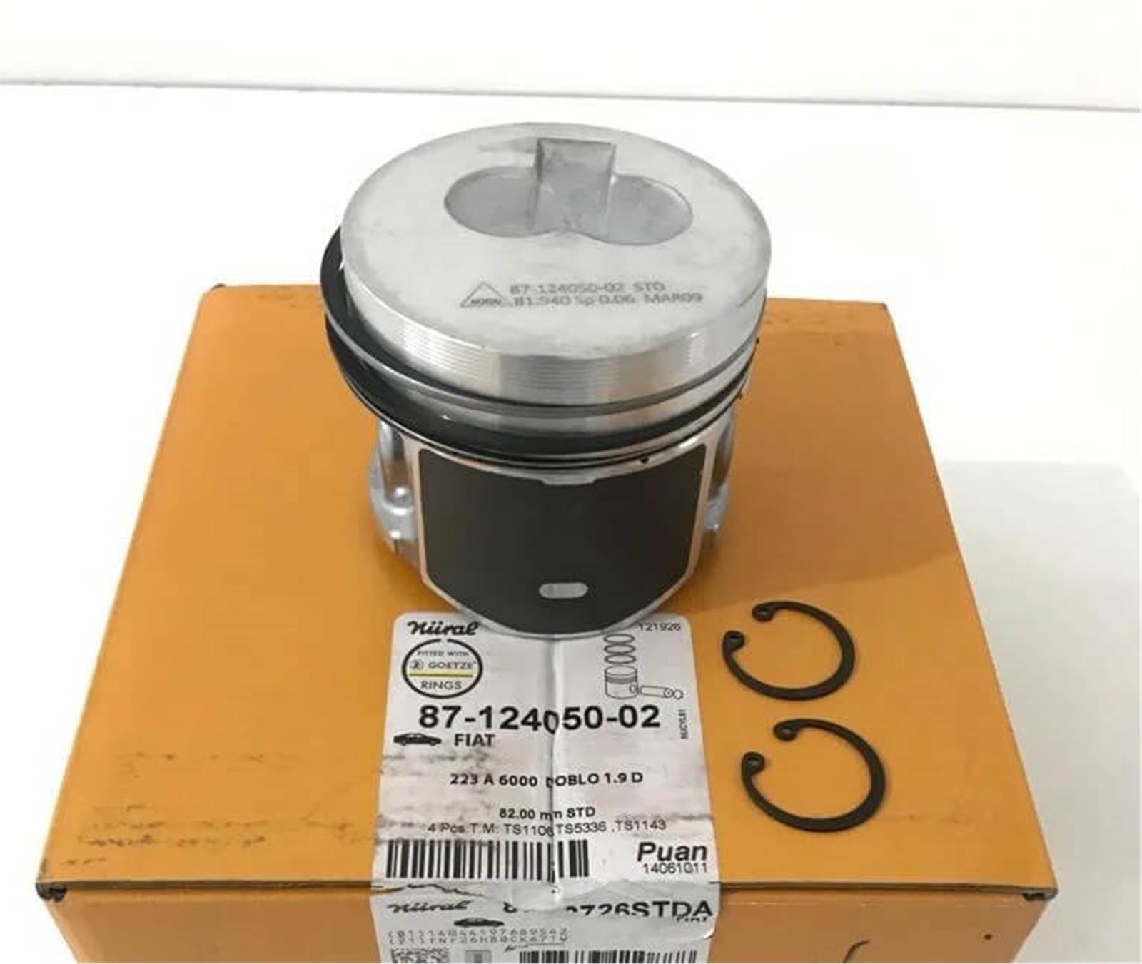 71718179G - (8770726STD)PISTON+SEGMAN TEK STD 1.9D-DOBLO-GOETZE-FIAT / GOETZE