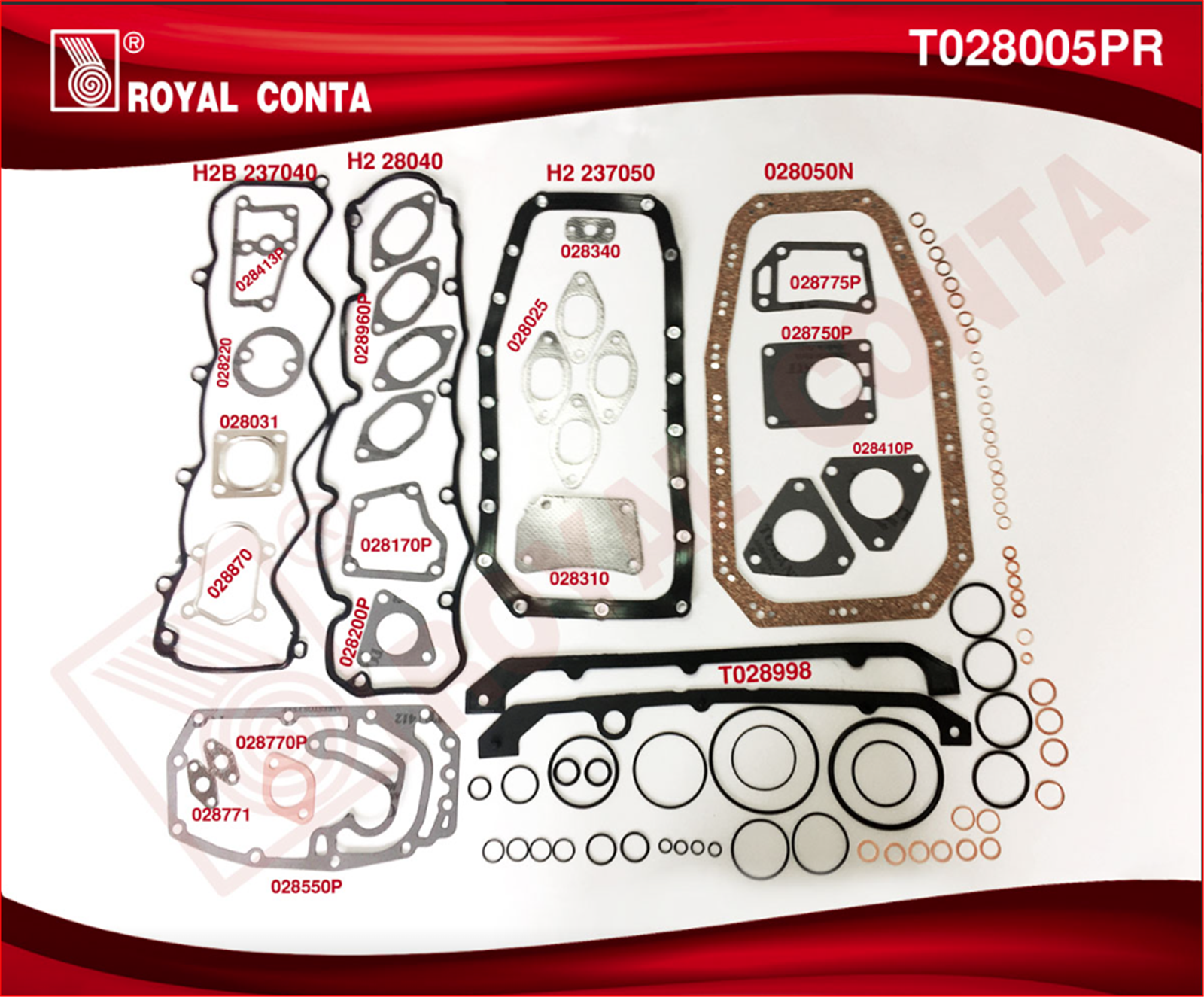 71728339R - (ROY-R.T028005PR) DUCATO 2,8 TDI-JTD TAKIM KECESIZ-ROYAL-FIAT / ROYAL