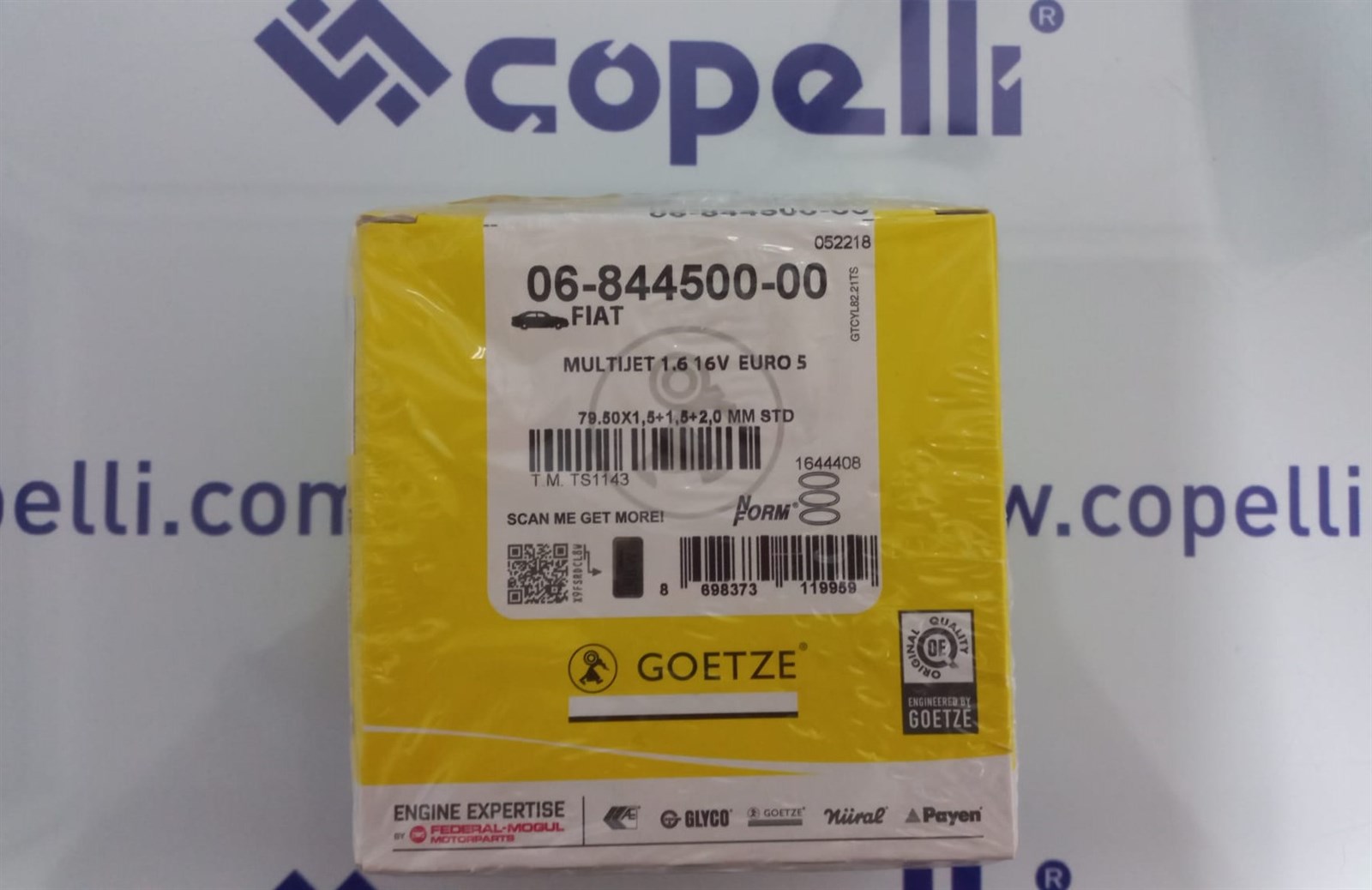 71749467G - (684450000)SEGMAN TEK STD 80MM 1.6-16V MULTIJET-DOBLO-LINEA-BRAVO / GOETZE