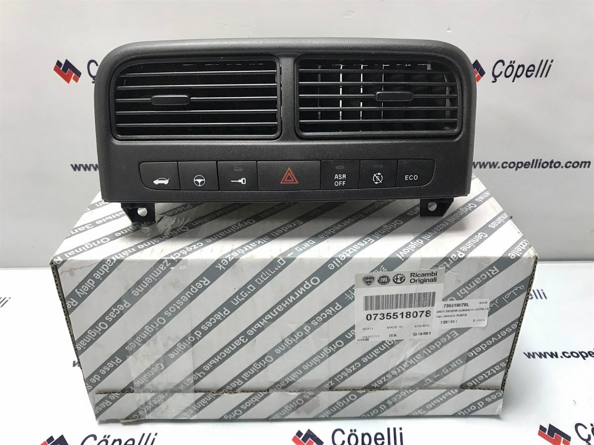 735518078L - ORTA DIFIZOR KUMANDA UNITELI (TUSLU)SIYAH GRANDE PUNTO / LANCIA