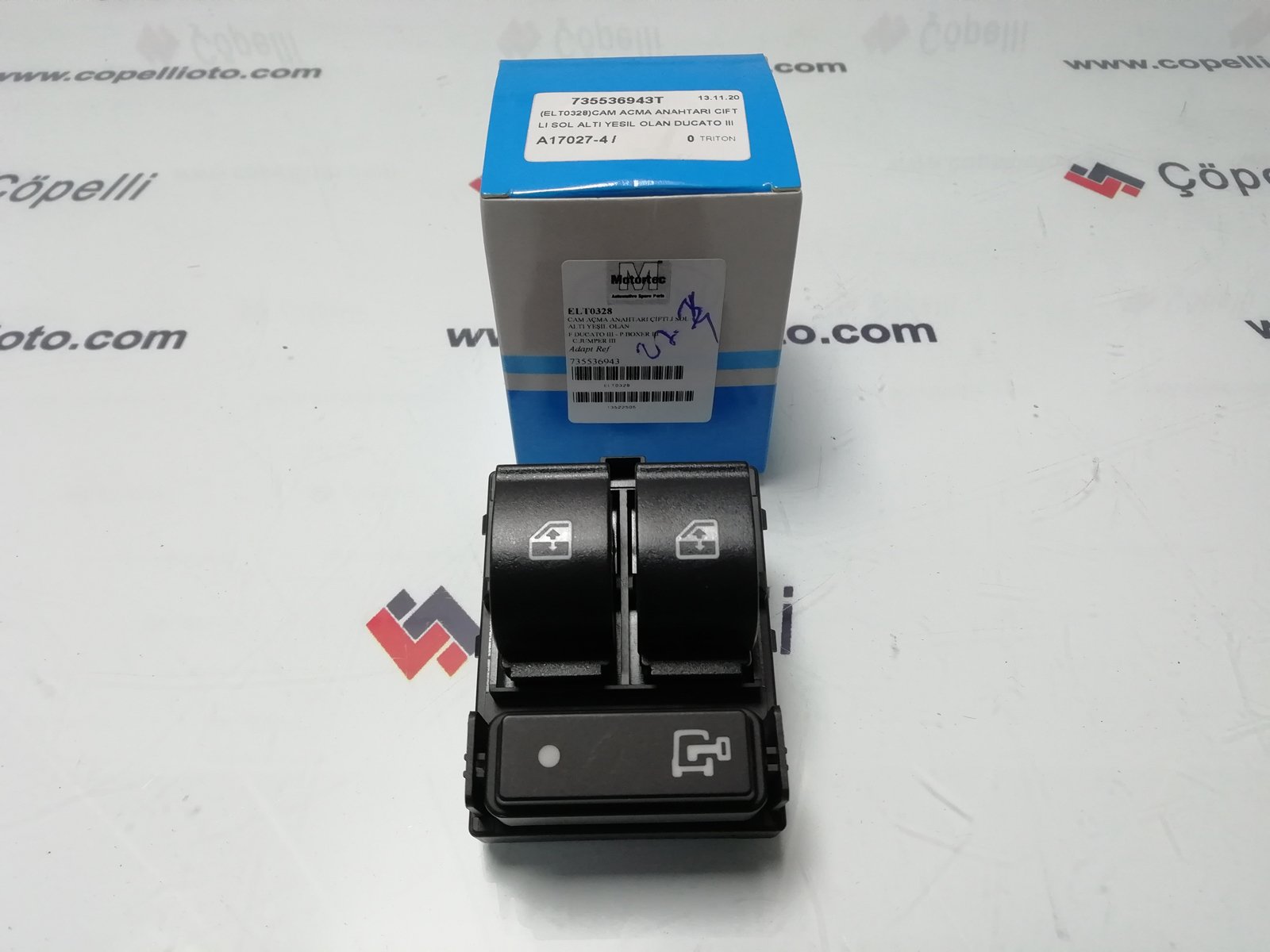 735536943T - (ELT0328)CAM ACMA ANAHTARI CIFTLI SOL ALTI YESIL OLAN DUCATO III BOXER III C.JUMPER III 13522505 / TRITON