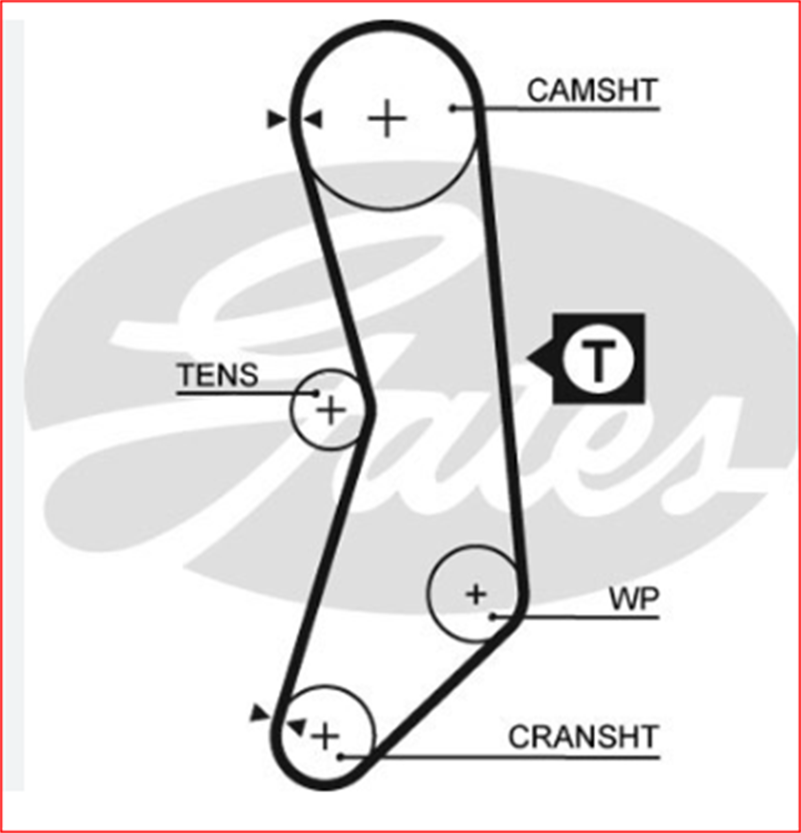 7554701G - KAYIS,EKSANTRIK GAT-5030FI U60 (UNO 60) / GATES