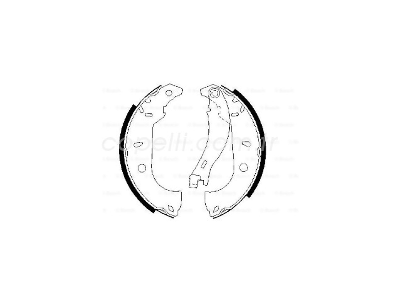 77362298B - (0986487255)ARKA PABUC BALATA TEMPRA SW 92-96 MAREA WEEKEND 1.6-1.8-1.9TD (09-1996=  (228x42) / BOSCH