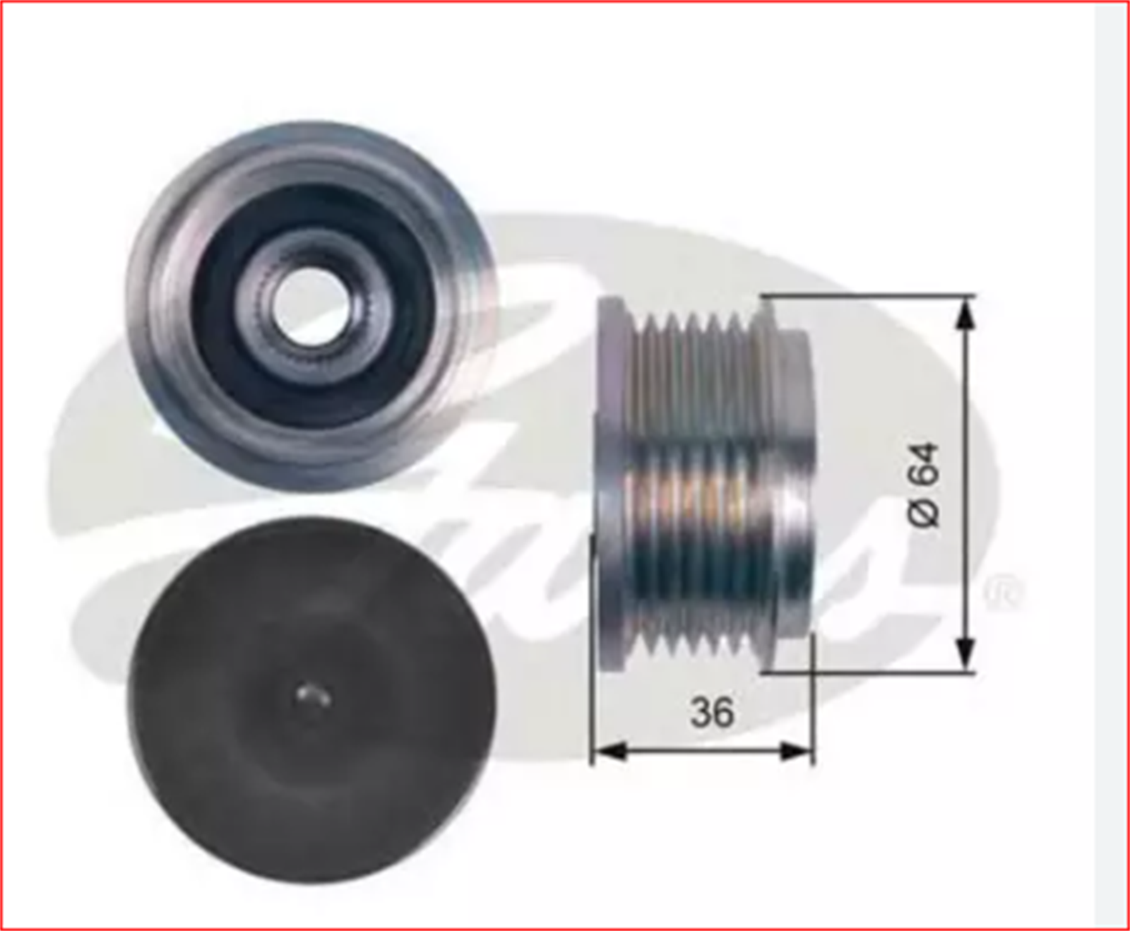 77364082G - (OAP7131)KASNAK,ALTERNATOR 59914 DUCATO / GATES