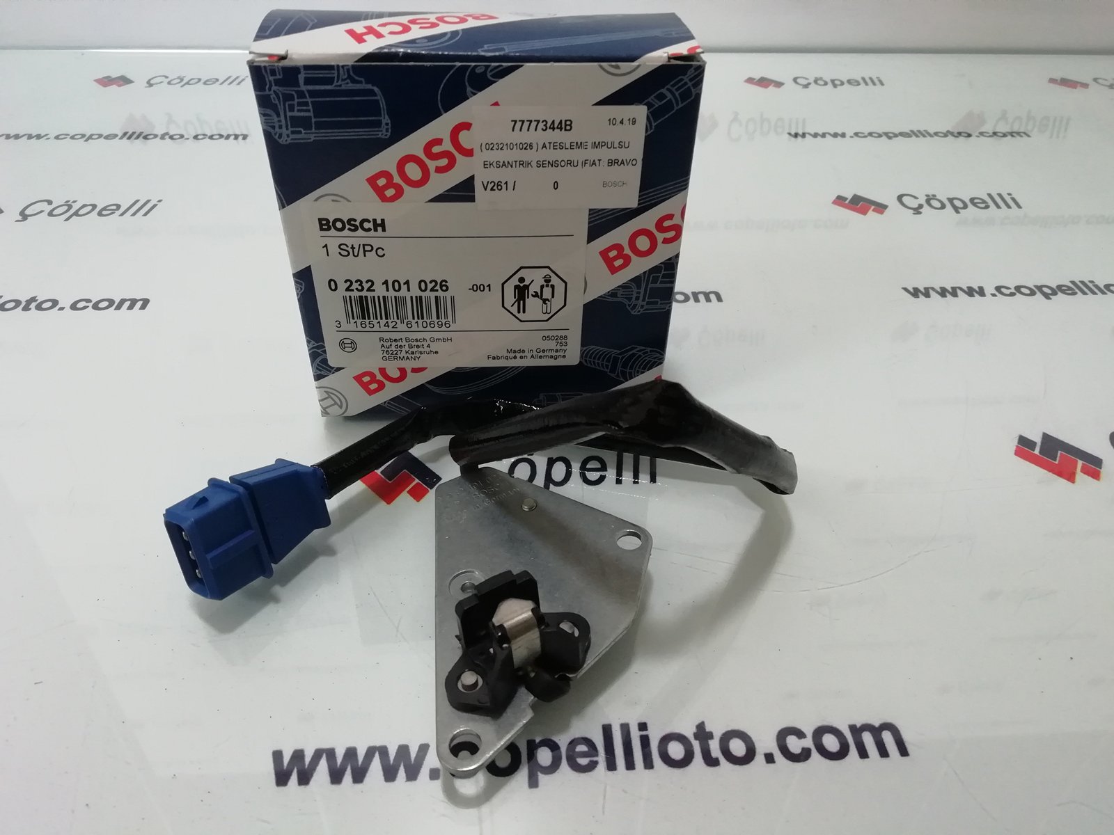 7777344B - ( 0232101026 ) ATESLEME IMPULSU EKSANTRIK SENSORU (FIAT: BRAVO-MAREA 1.8 2.0 / ALFA ROMEO: 145-146-1 / BOSCH