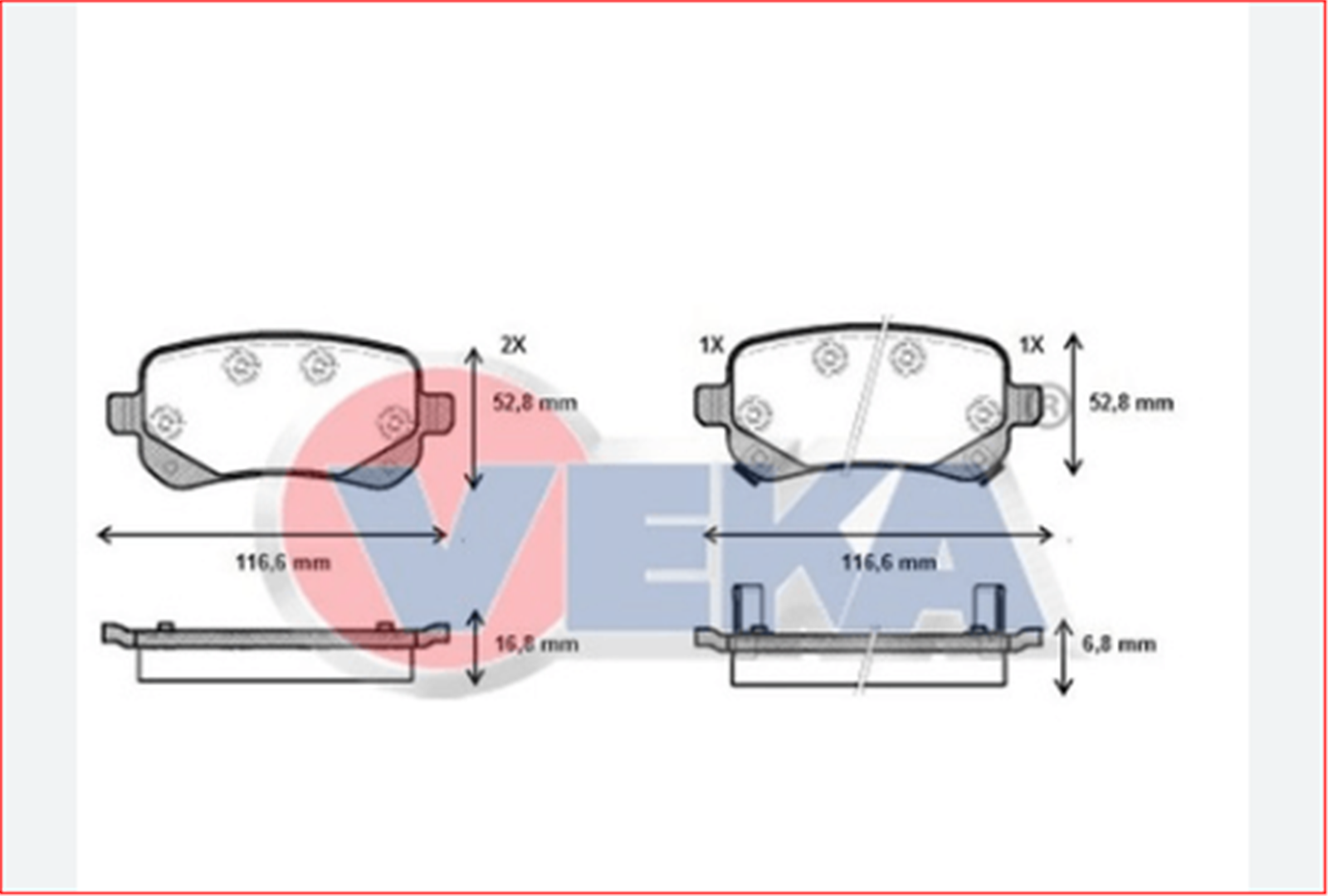 K68192439AB-V - (BP11095-02)FREN BALATA ARKA IKAZLI FREEMONT (JF) 2.0 MJT 170 HP 2011-CHRYSLER 3.3i 2008- JEEP WRANG-VEKA-FIAT / VEKA