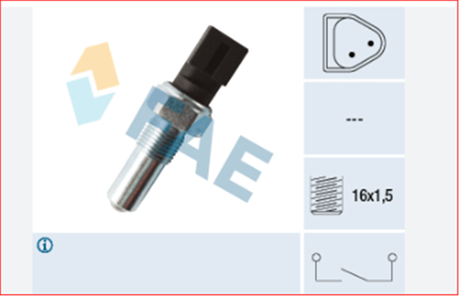 40590 - GERI VITES SENSORU (MUSURU) ESCORT 90-93 1.6 ( 92 FG 15520 A2A )( 1654978 )-FAE-FORD / FAE
