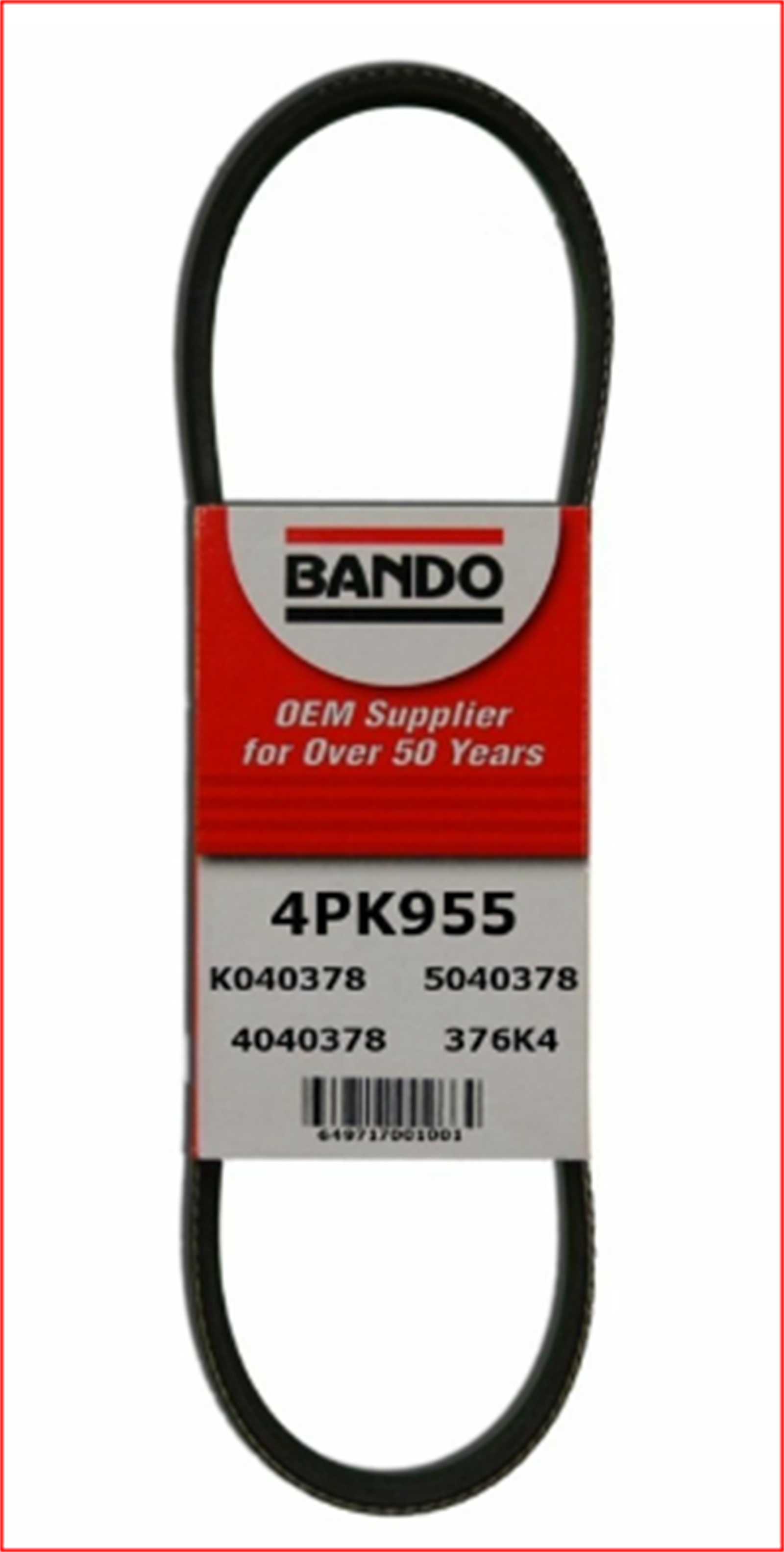 4PK955-BD - KANALLI KAYIS,BAN-4PK955 / BANDO