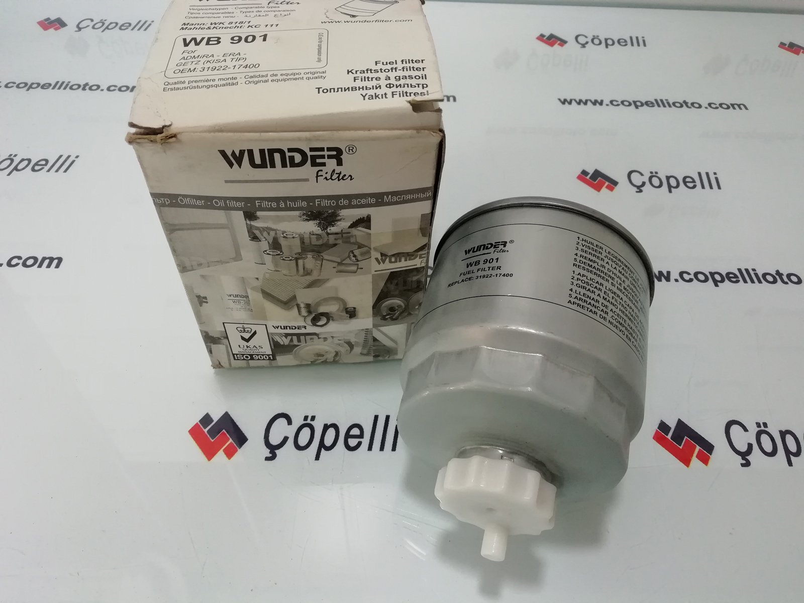 WB 901 - MAZOT FILTRESI, ADMIRA - ERA - GETZ (KISA TIP) TIP) 31922-17400 -SF195-WK 818/1-KC 111 / WUNDER