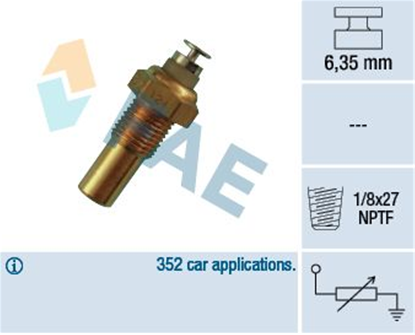 32230 - HARARET SENSORU (MUSURU) ASTRA 92-94 1.6 ( 1338448 )( 13106850 )-FAE-OPEL / FAE