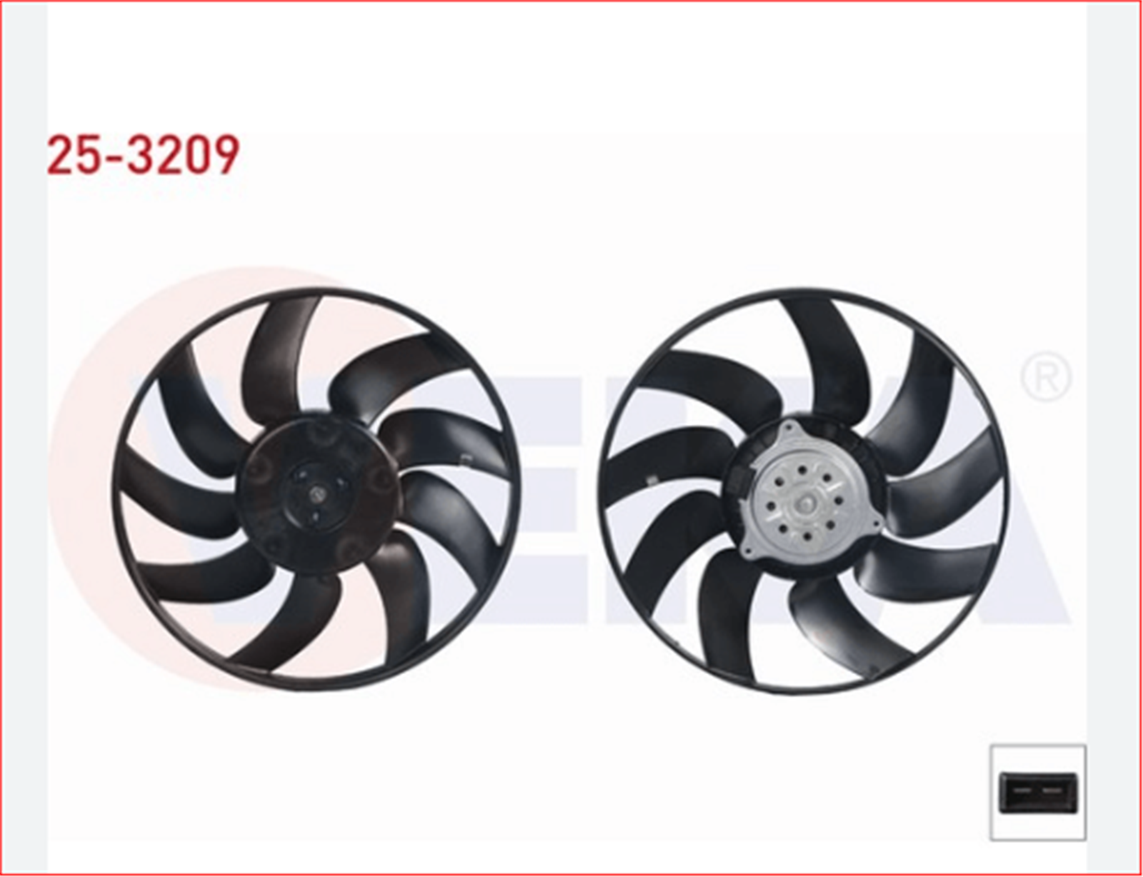 VEKA-25-3209 - FAN MOTORU+PERVANE OPEL VECTRA C 1.6 16v 2002-2008-VEKA-OPEL / VEKA