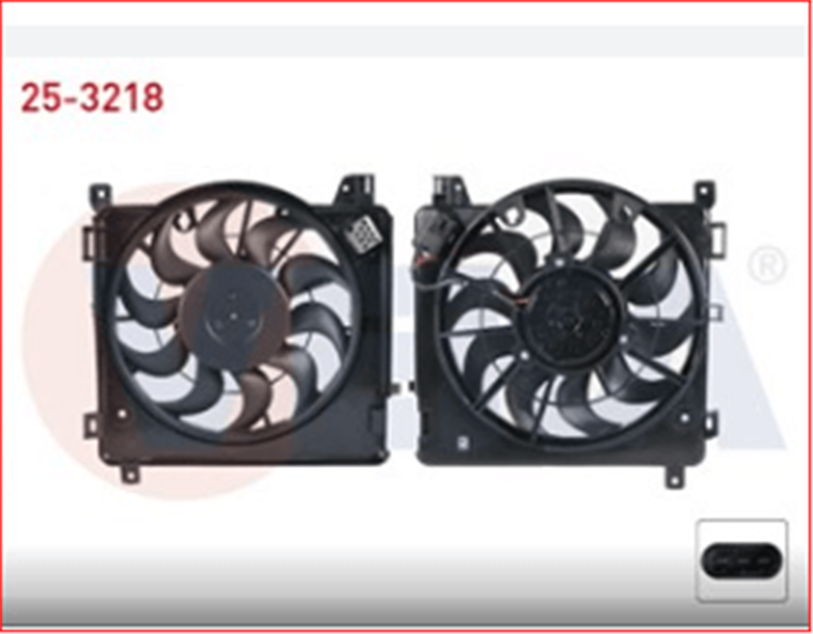 VEKA-25-3218 - FAN MOTORU SU RADYATORU (CEKMELI) DAVLUMBAZLI TEK FAN OPEL ASTRA H 1.3 CDTI (Z13DTH) 2004-2010-VEKA-OPEL / VEKA