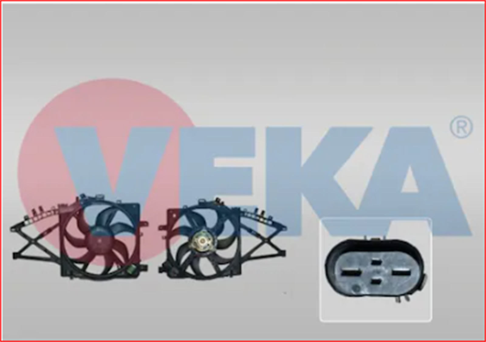VEKA-25-3220 - FAN MOTORU DAVLUMBAZLI TEKLI FAN (4 FISLI) OPEL CORSA C 1.3 CDTI AC + 2004-2006 / VEKA