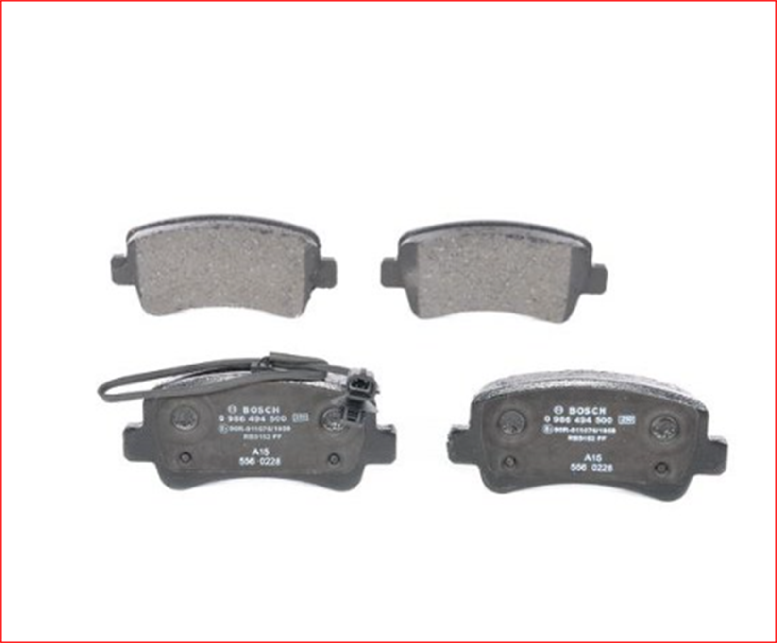 0986494500 - FREN BALATASI ARKA (TEK TEKER) MASTER III 2.3 DCI 10--BOSCH-RENAULT / BOSCH