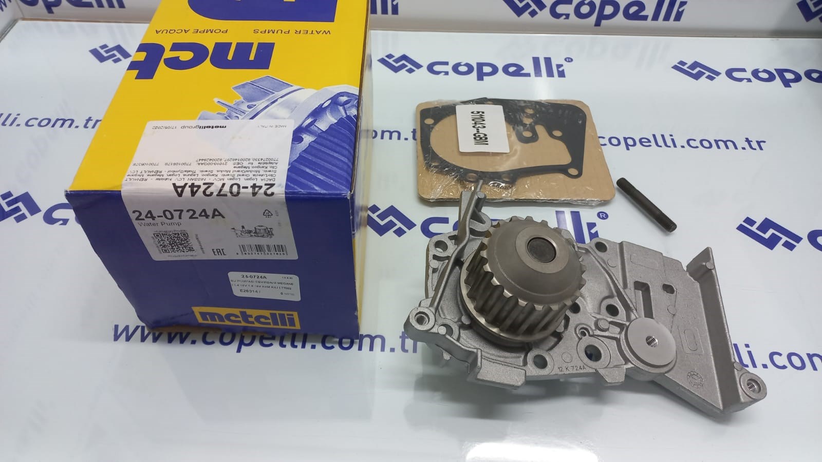 24-0724A - SU POMPASI DEVIRDAIM MEGANE I-II 1.4 16V 1.6 16V K4M K4J ( 7700274330 )( 7700105176 ) 8200428447 / METELLI