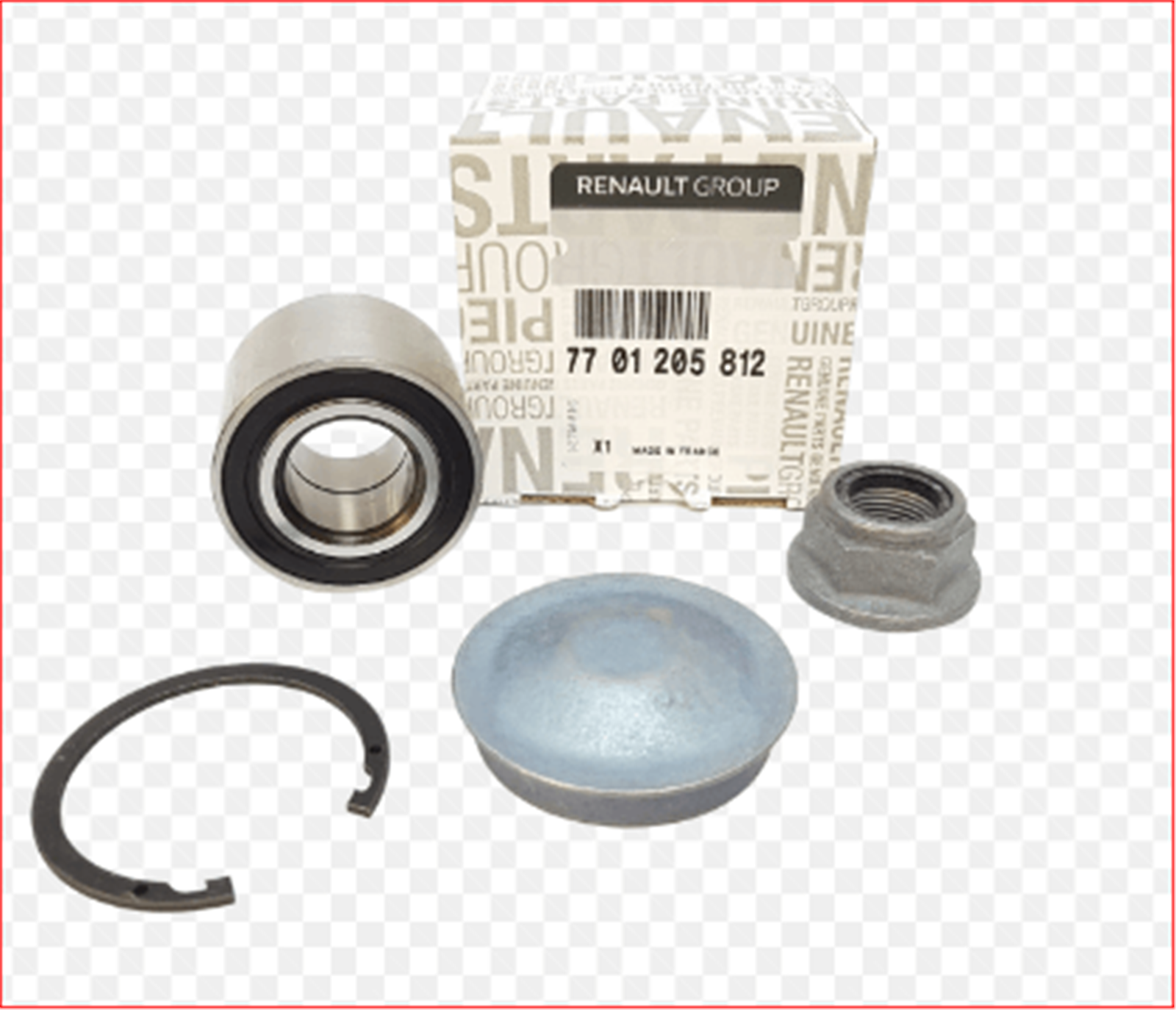 7701205812 - ARKA TEKER RULMANI R9-R11-R19-CLIO I-II-III-MEGANE I-MODUS-TWINGO-DACIA LOGAN 2004- (VKBA3525)-MAIS-RENAULT / MAIS