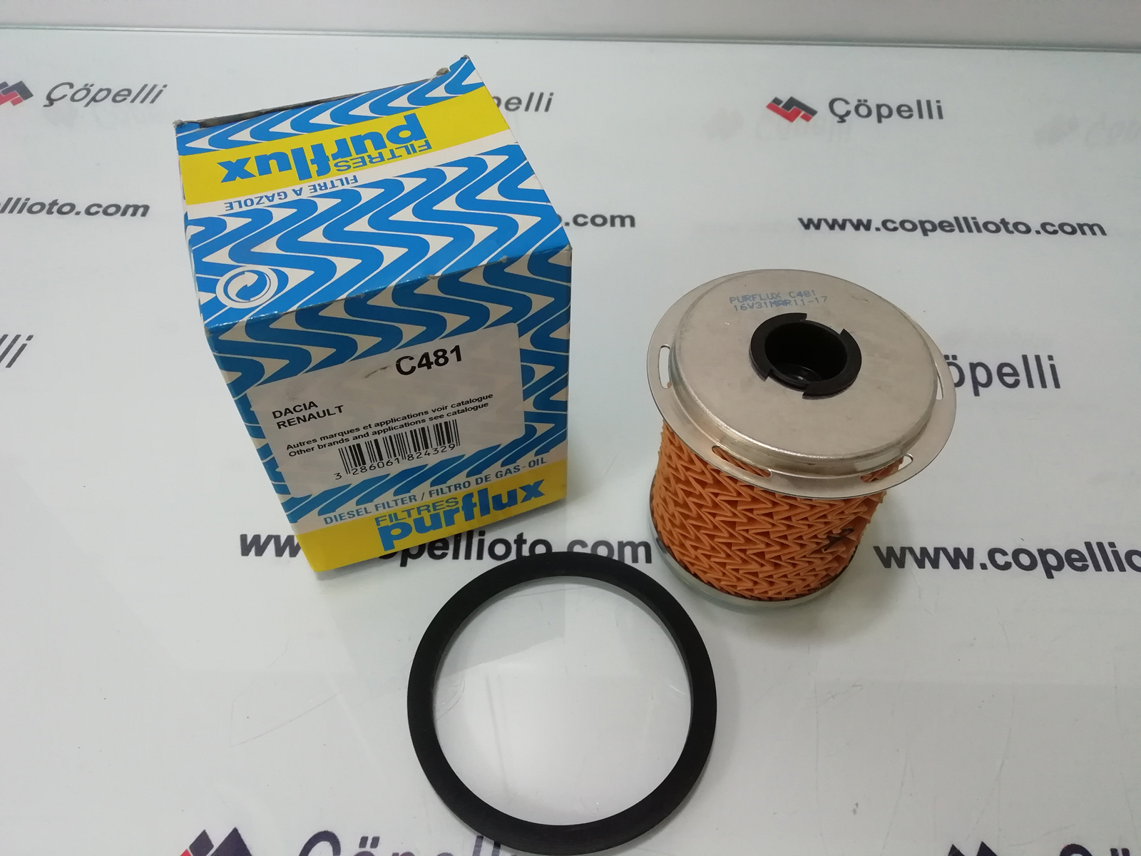 C481 - MAZOT FILTRESI KANGOO 97- 1.9DTI CAV MEGANE LAGUNA ( 7701206119 )( 7700113233 ) / PURFLUX