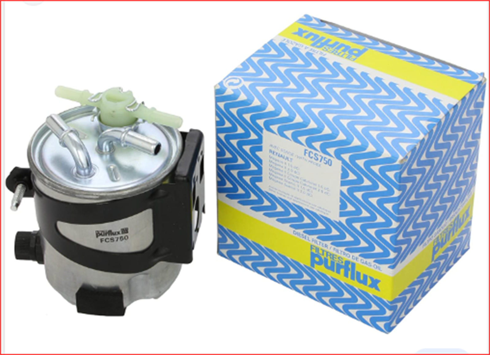 FCS750 - MAZOT FILTRESI MEGANE II 06- 1.5DCI ( 7701067123 )-PURFLUX-RENAULT / PURFLUX