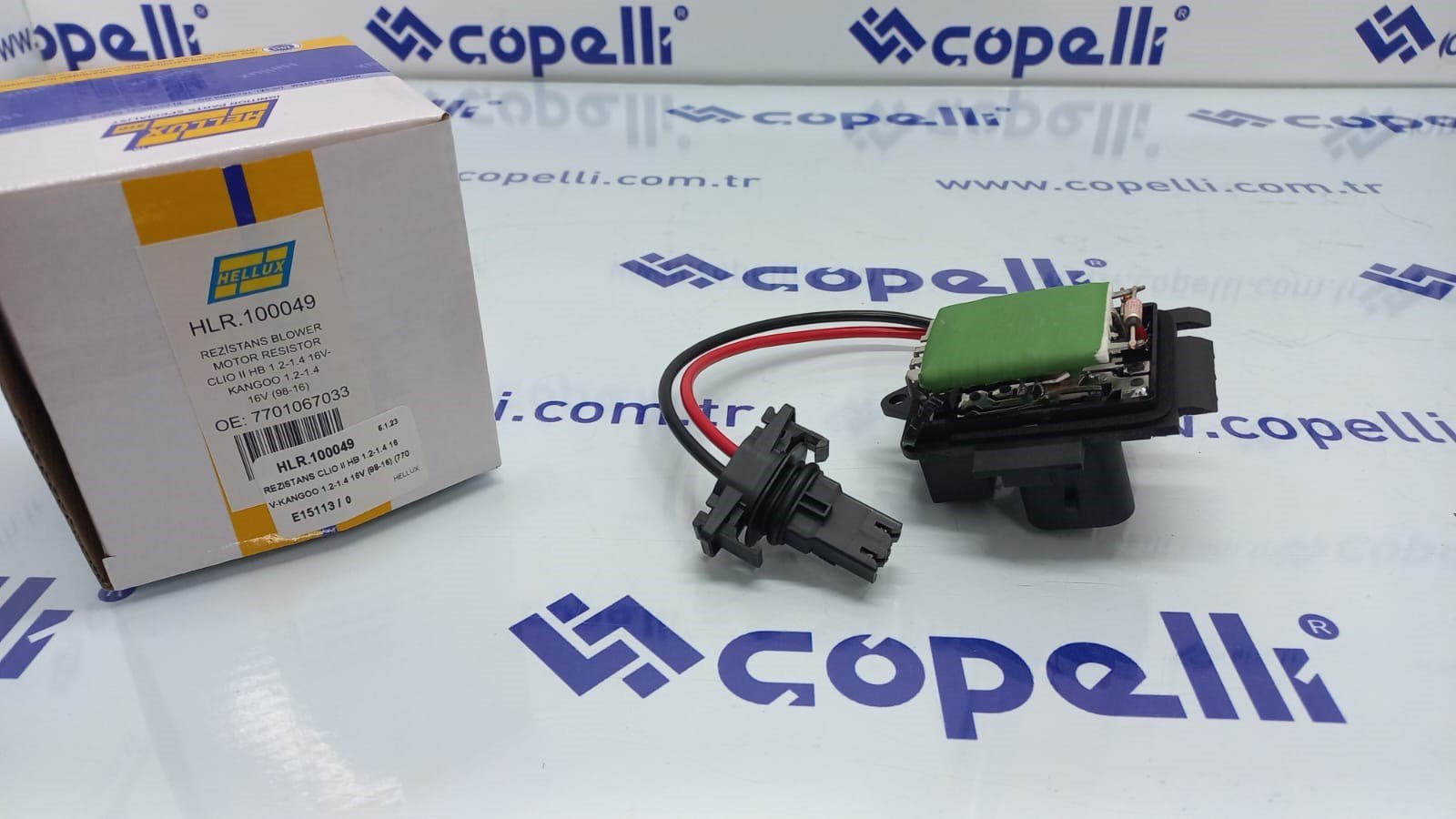 HLR.100049 - REZISTANS CLIO II HB 1.2-1.4 16V-KANGOO 1.2-1.4 16V (98-16) (7701067033 ) / HELLUX